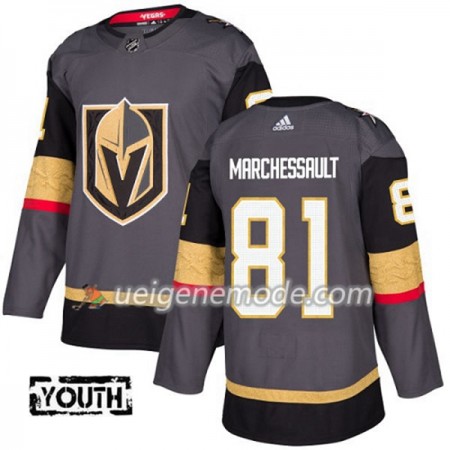 Kinder Eishockey Vegas Golden Knights Trikot Jonathan Marchessault 81 Adidas 2017-2018 Grau Authentic